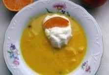 Hideg, banános narancsleves