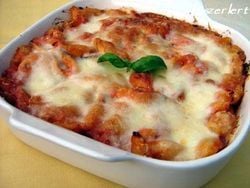 Paradicsomos-mozzarellás sült tészta
