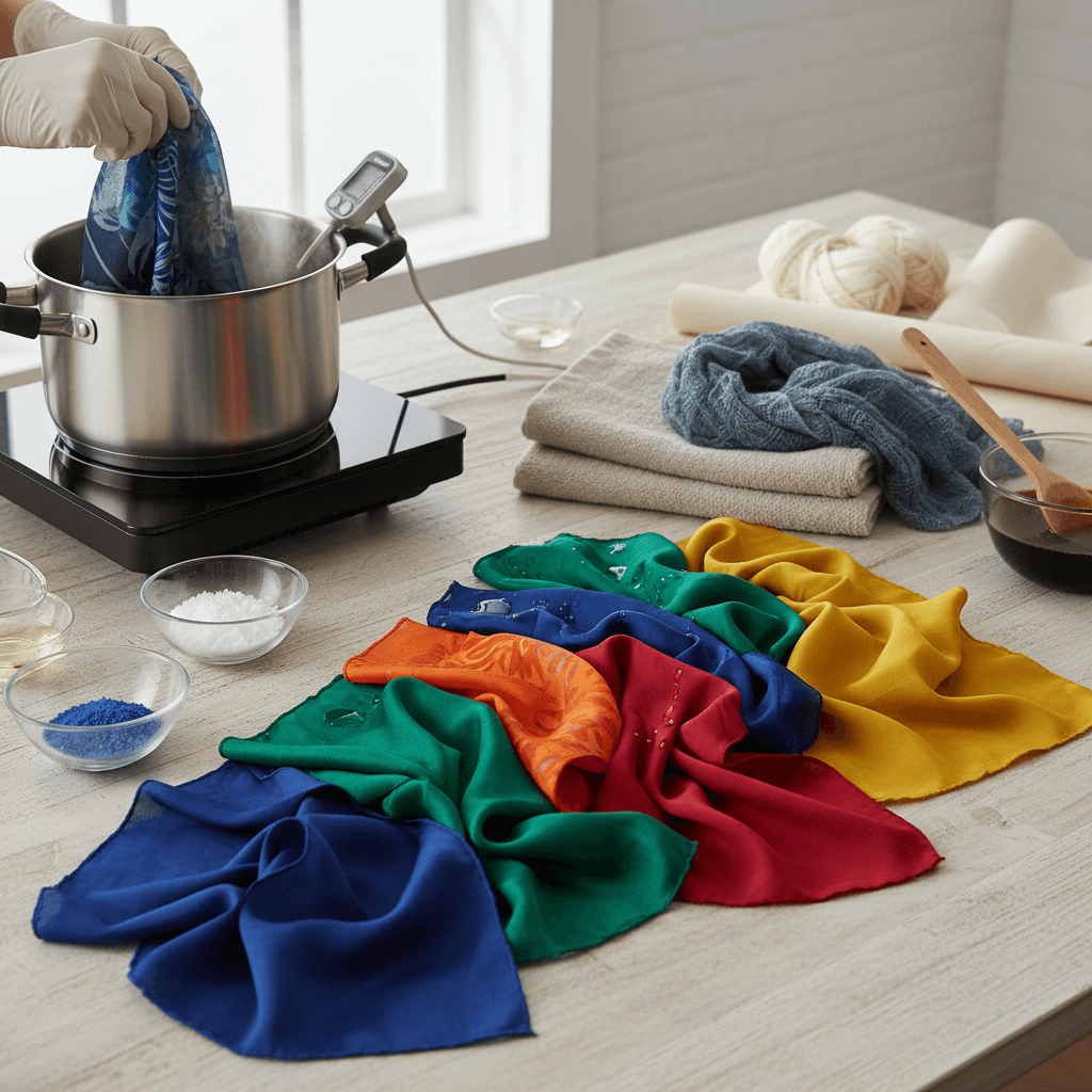 A festett textíliák színének rögzítése: útmutató a tartós eredményért