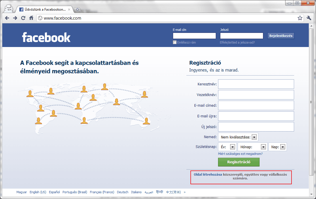 A Facebook regisztráció feltételei