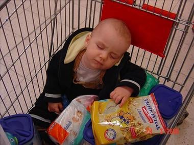 Babával vásárolni menni