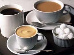 Kávé, tea, tornagyakorlatokkal való fogyás
