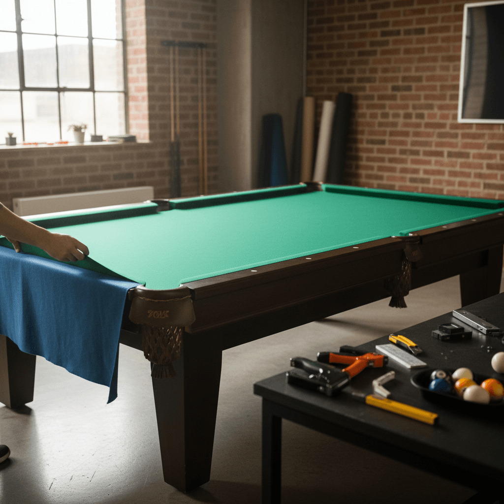 A biliárdasztal posztózása házilag: részletes útmutató
