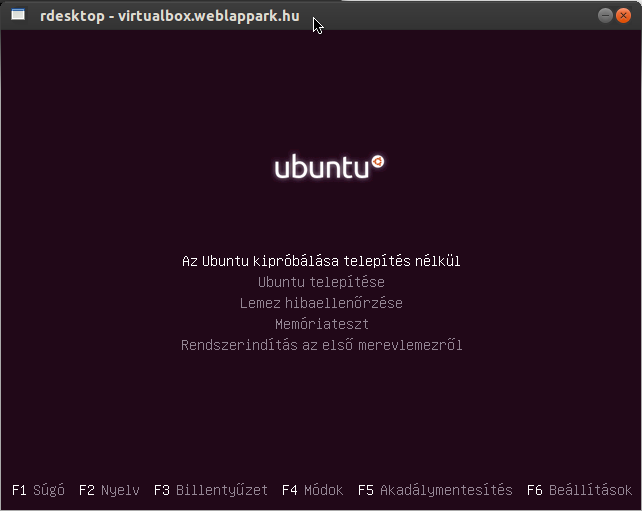 Ubuntu Linux Telepítés